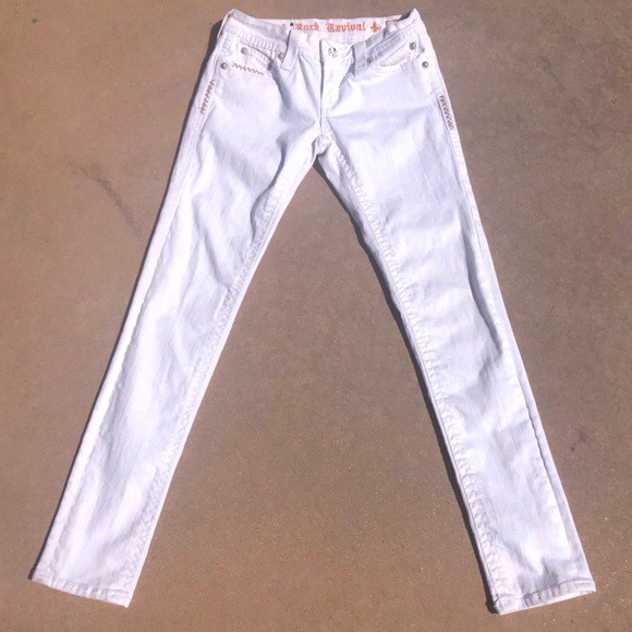 ROCK REVIVAL White Skinny Ankle Jeans - Picture 3 of 8